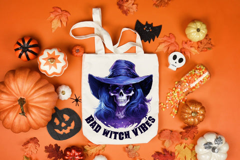 Halloween PNG Sublimation, Bad Witch Vibes Sublimation CraftLabSVG 