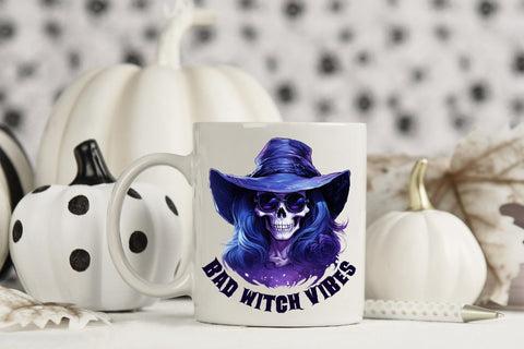 Halloween PNG Sublimation, Bad Witch Vibes Sublimation CraftLabSVG 