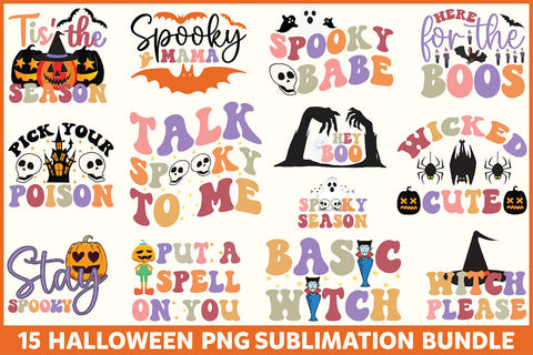 Halloween PNG Sublimation Bundle Sublimation Rupkotha 
