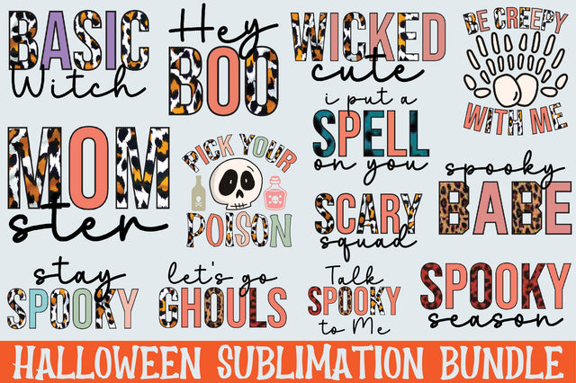 Halloween Png Sublimation Bundle Sublimation SVGista 
