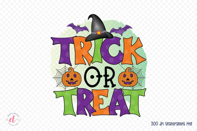 Halloween PNG Sublimation - Trick or Treat Sublimation CraftLabSVG 