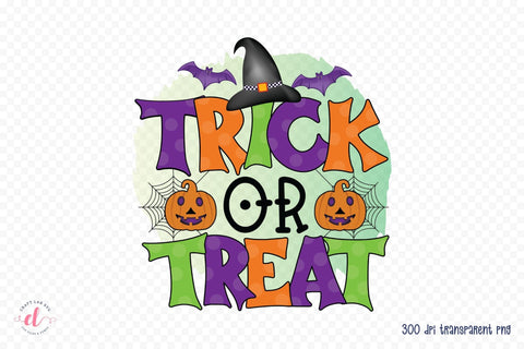 Halloween PNG Sublimation - Trick or Treat Sublimation CraftLabSVG 