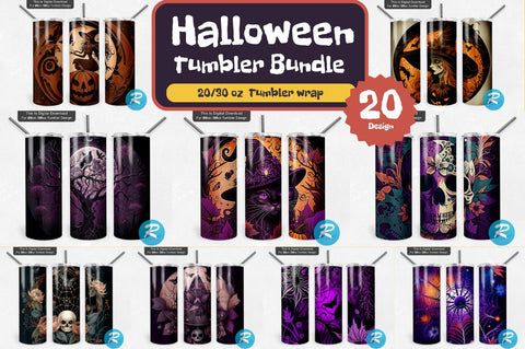 Halloween Png Tumbler Bundle Sublimation Regulrcrative 