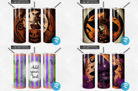 Halloween Png Tumbler Bundle Sublimation Regulrcrative 