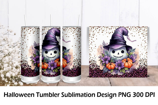 Halloween PNG Tumbler Sublimation. Tumbler Wrap 20 oz. Sublimation Samaha Design 