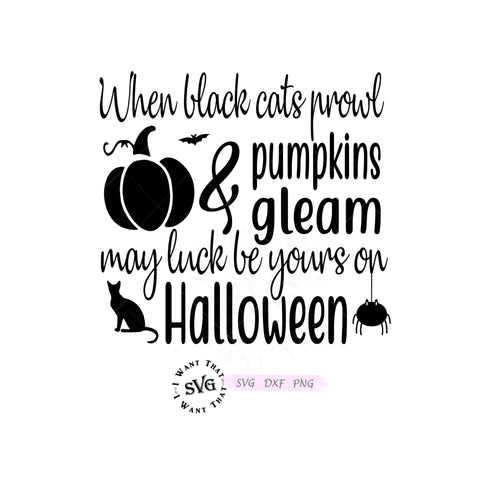 Halloween Poem SVG I Want That SVG 