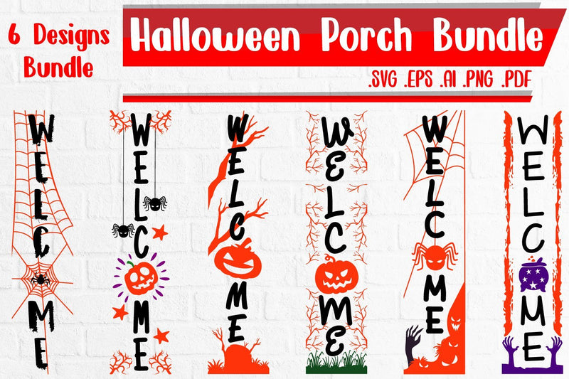 Halloween Porch Bundle svg eps ai png pdf SVG zafrans studio 