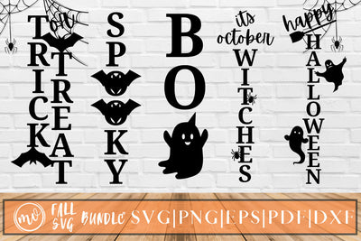 Halloween Porch Sign Bundle - 5 SVG MockupSvgVenue 