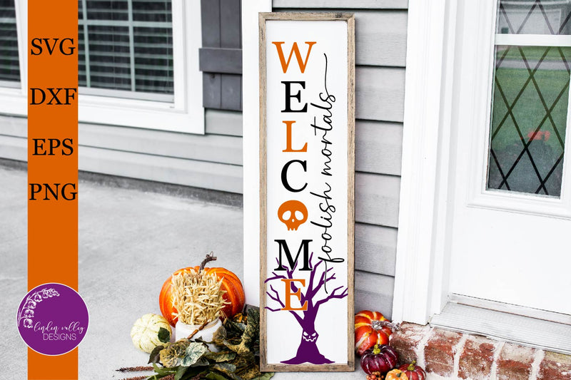 Halloween Porch Sign Bundle-Halloween Vertical Sign SVG Bundle - So Fontsy