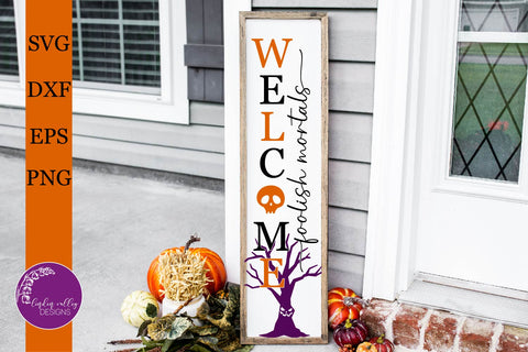 Halloween Porch Sign Bundle-Halloween Vertical Sign SVG Bundle SVG Linden Valley Designs 