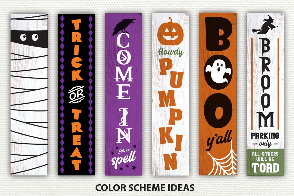 Halloween Porch Sign Bundle | SVG EPS JPG PNG DXF - So Fontsy