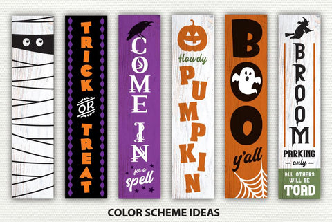 Halloween Porch Sign Bundle | SVG EPS JPG PNG DXF SVG Bow Wow Creative 
