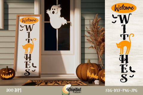 Halloween Porch Sign Design | Scary Ghosts&Monsters | Laughing Pumpkins SVG Evgenyia Guschina 
