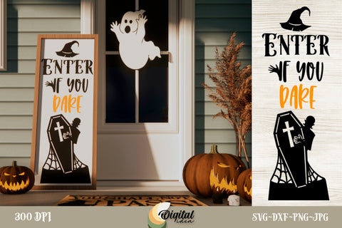 Halloween Porch Sign Design | Scary Ghosts&Monsters | Laughing Pumpkins SVG Evgenyia Guschina 