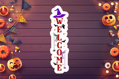 Halloween Porch Sign Stickers Bundle Sublimation Regulrcrative 