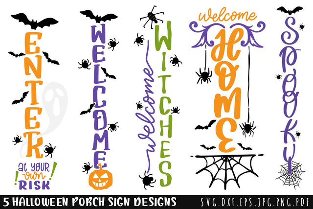 Halloween Porch Sign SVG Bundle SVG dapiyupi store 