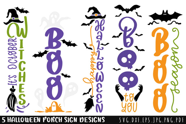 Halloween Porch Sign SVG Bundle SVG dapiyupi store 