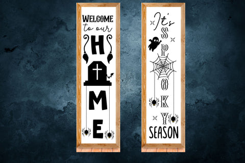 Halloween Porch Sign SVG Bundle SVG Regulrcrative 