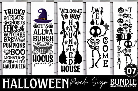 Halloween Porch Sign Svg Bundle, Welcome Sign Svg SVG DESIGNISTIC 
