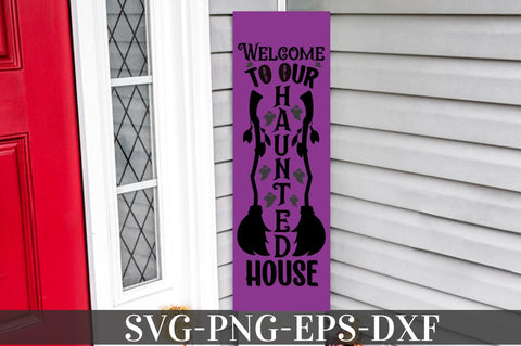 Halloween Porch Sign Svg Bundle, Welcome Sign Svg SVG DESIGNISTIC 