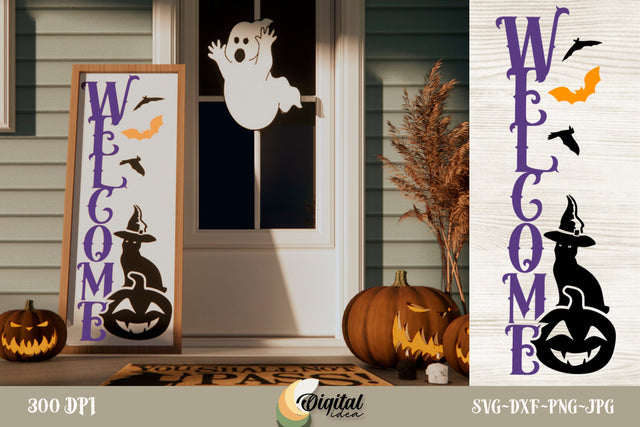 Halloween Porch Sign | SVG Design | Welcome SVG Evgenyia Guschina 