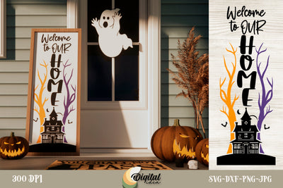 Halloween Porch Sign | SVG Design | Welcome SVG Evgenyia Guschina 