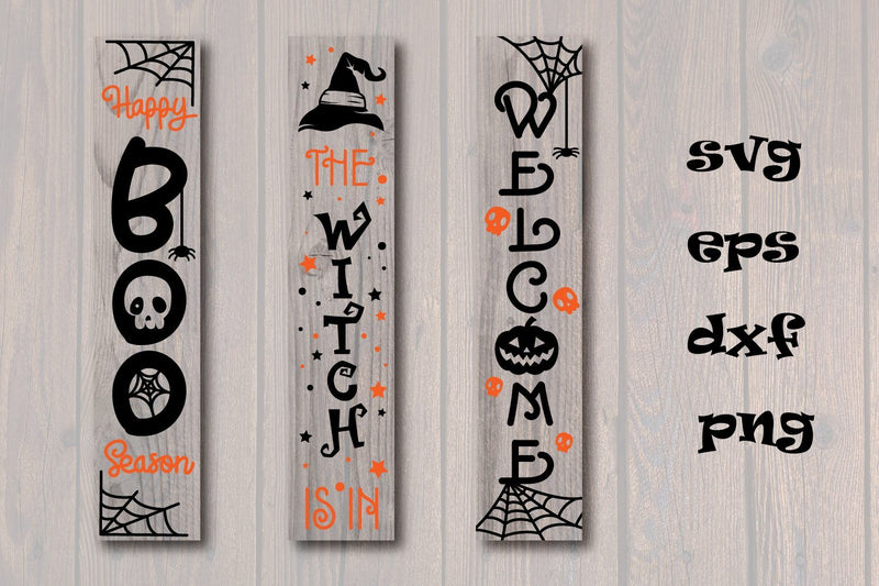 Halloween porch sign SVG, DXF, EPS, PNG - So Fontsy