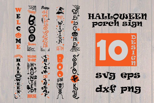 Halloween porch sign SVG, DXF, EPS, PNG SVG dadan_pm 