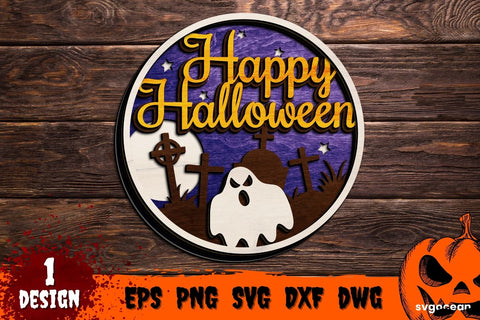 Halloween Porch Sign Svg | Laser Cut | Door hanger SVG SvgOcean 