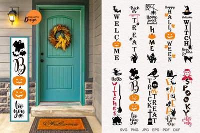 Halloween Porch Signs Bundle SVG Klava P 