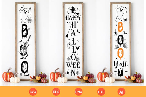 Halloween Porch Signs SVG Bundle SVGs,Quotes and Sayings,Food & Drink,On Sale, Print & Cut SVG DesignPlante 503 