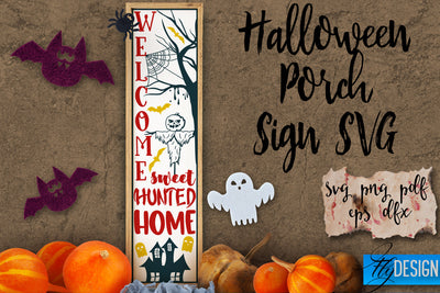 Halloween Porch Signs SVG | Halloween SVG Design | Funny Quotes SVG Fly Design 