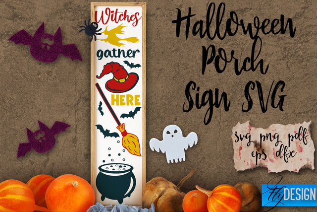 Halloween Porch Signs SVG | Halloween SVG Design | Funny Quotes SVG Fly Design 
