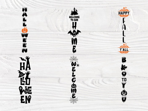 Halloween Porch SVG Bundle, Fall Porch Sign Svg SVG TonisArtStudio 