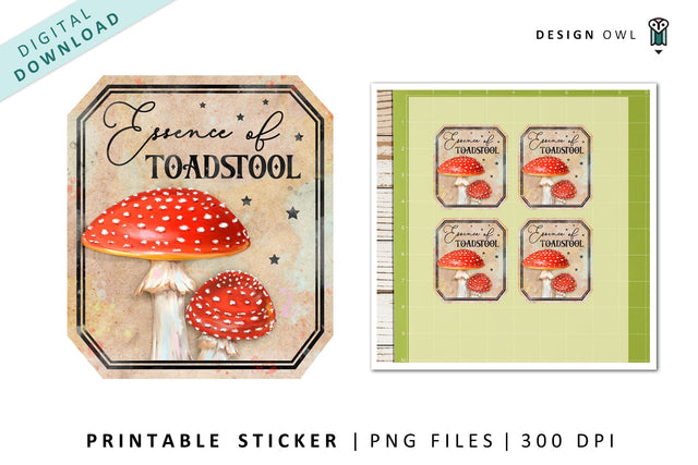 Halloween Potion Bottle Label SVG Design Owl 