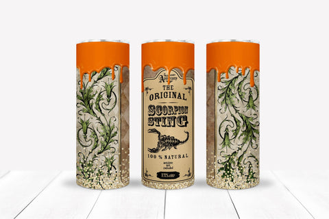 Halloween Potion Label Tumbler Wrap Witch Apothecary Potion SVG OrangeBrushStudio 
