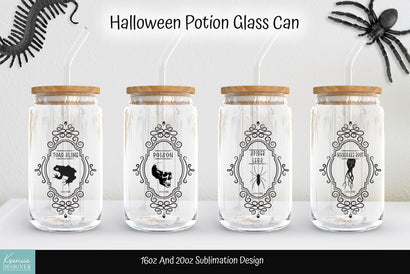 Halloween Potion Labels For Glass Can Sublimation Sublimation Kseniia designer 