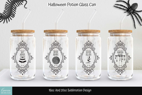 Halloween Potion Labels For Glass Can Sublimation Sublimation Kseniia designer 