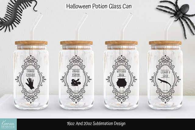 Halloween Potion Labels For Glass Can Sublimation Sublimation Kseniia designer 