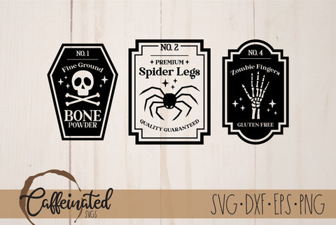 Halloween Potion Labels SVG Bundle SVG Caffeinated SVGs 