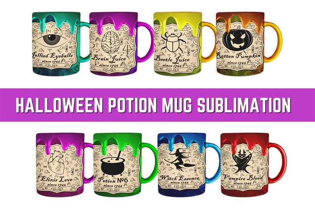 Halloween Potion Mug Sublimation Sublimation SvgOcean 