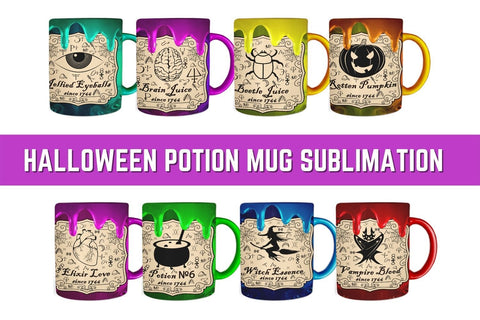 Halloween Potion Mug Sublimation Sublimation SvgOcean 