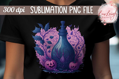 Halloween Potion T-shirt PNG Sublimation Luvleigh Digitals 