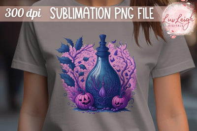 Halloween Potion T-shirt PNG Sublimation Luvleigh Digitals 