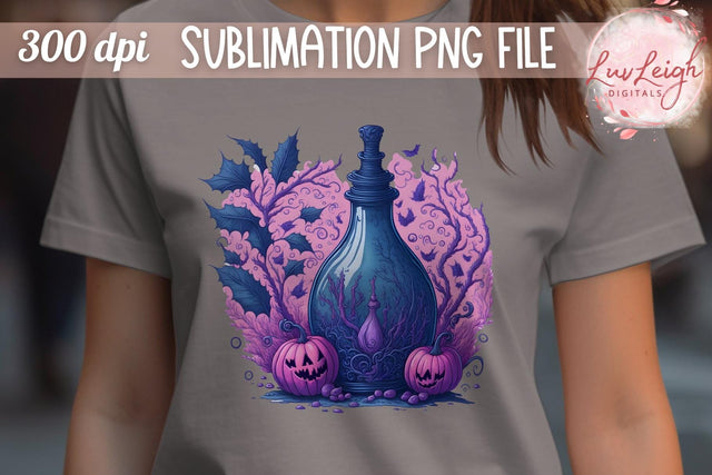 Halloween Potion T-shirt PNG Sublimation Luvleigh Digitals 
