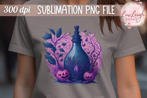 Halloween Potion T-shirt PNG Sublimation Luvleigh Digitals 