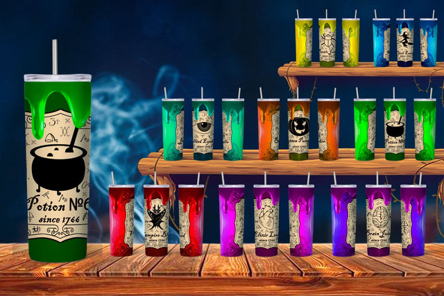 Halloween Potion Tumbler Sublimation Sublimation SvgOcean 