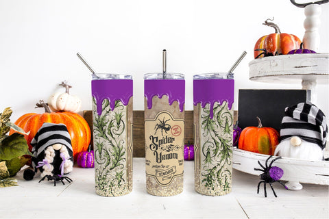 Halloween Potion Tumbler Wrap Halloween Tumbler Design PNG Sublimation OrangeBrushStudio 