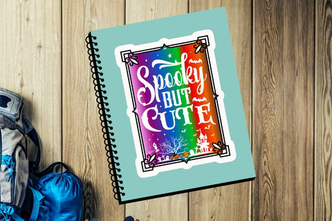 Halloween Printable Sign Stickers Bundle Sublimation Regulrcrative 