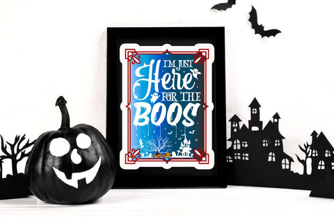 Halloween Printable Sign Stickers Bundle Sublimation Regulrcrative 